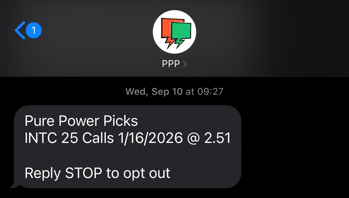 INTC Alert Text