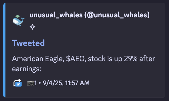 AEO Stock Up Post-Earnings