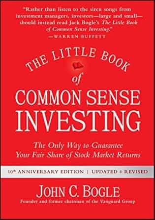 The Little Book of Common Sense Investing book cover by John Bogle