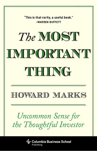 The Most Important Thing book cover by Howard Marks