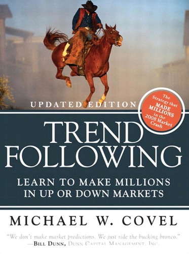 Trend Following book cover by Michael Covel