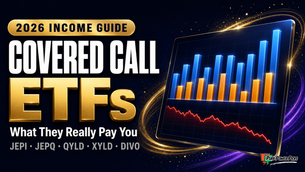 Covered call ETFs 2026 guide — what JEPI, JEPQ, QYLD, XYLD and DIVO really pay